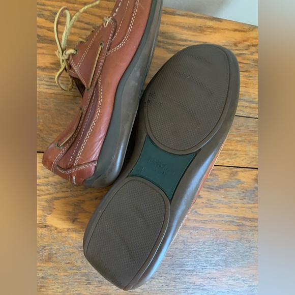 Thom Mc A Men’s Tie Dock Leather Loafers Boat Shoes Sz9 Preppy Nautical Summer - Picture 10 of 11